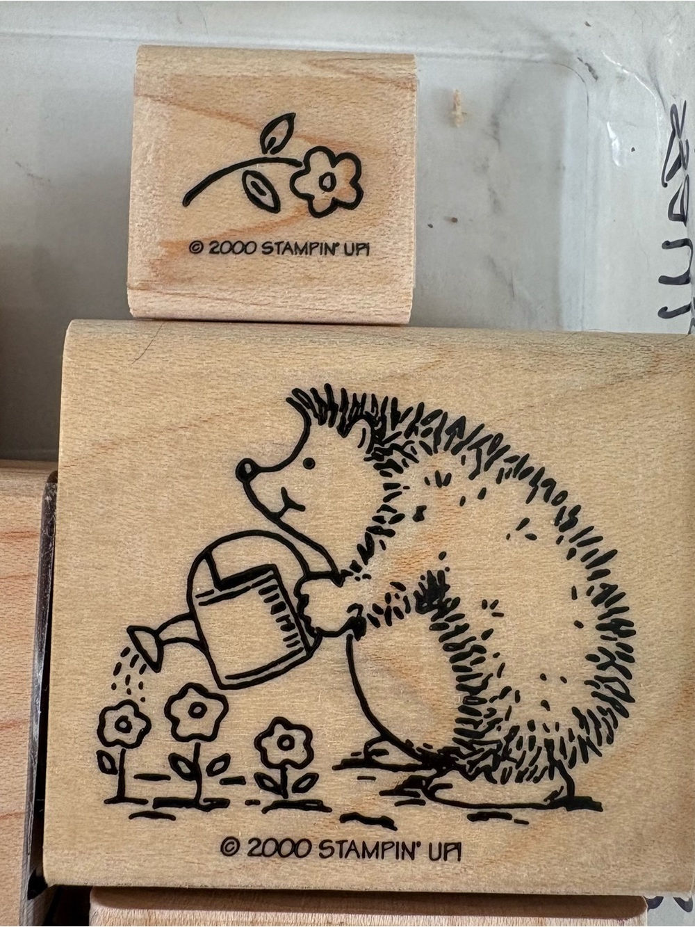 Stampin’ Up! 2000 Hedgehog Happiness Wood Stamp Set - Picture 2 of 9